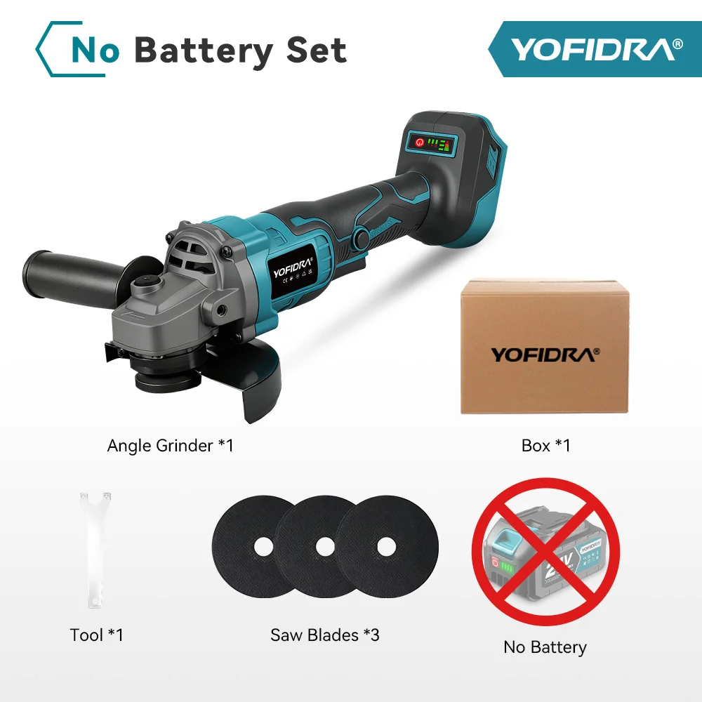 

Бесщеточная угловая шлифовальная машина YOFIDRA 125 мм