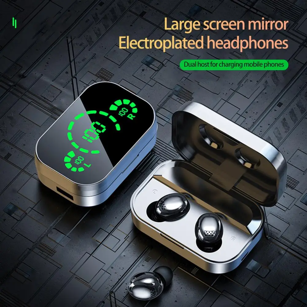 

2023 NEW Tws Wireless Headphones Bluetooth Earphones Waterproof LED Dispay Headset Hifi Stereo Arbuds For IOS Android Phone