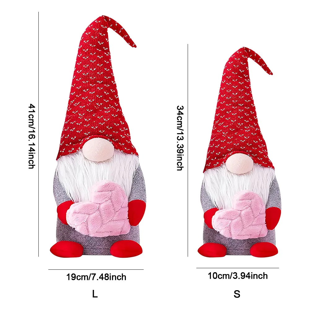 Гном конверт сердце любовь безликая кукла эльф настольная стоячая игрушка