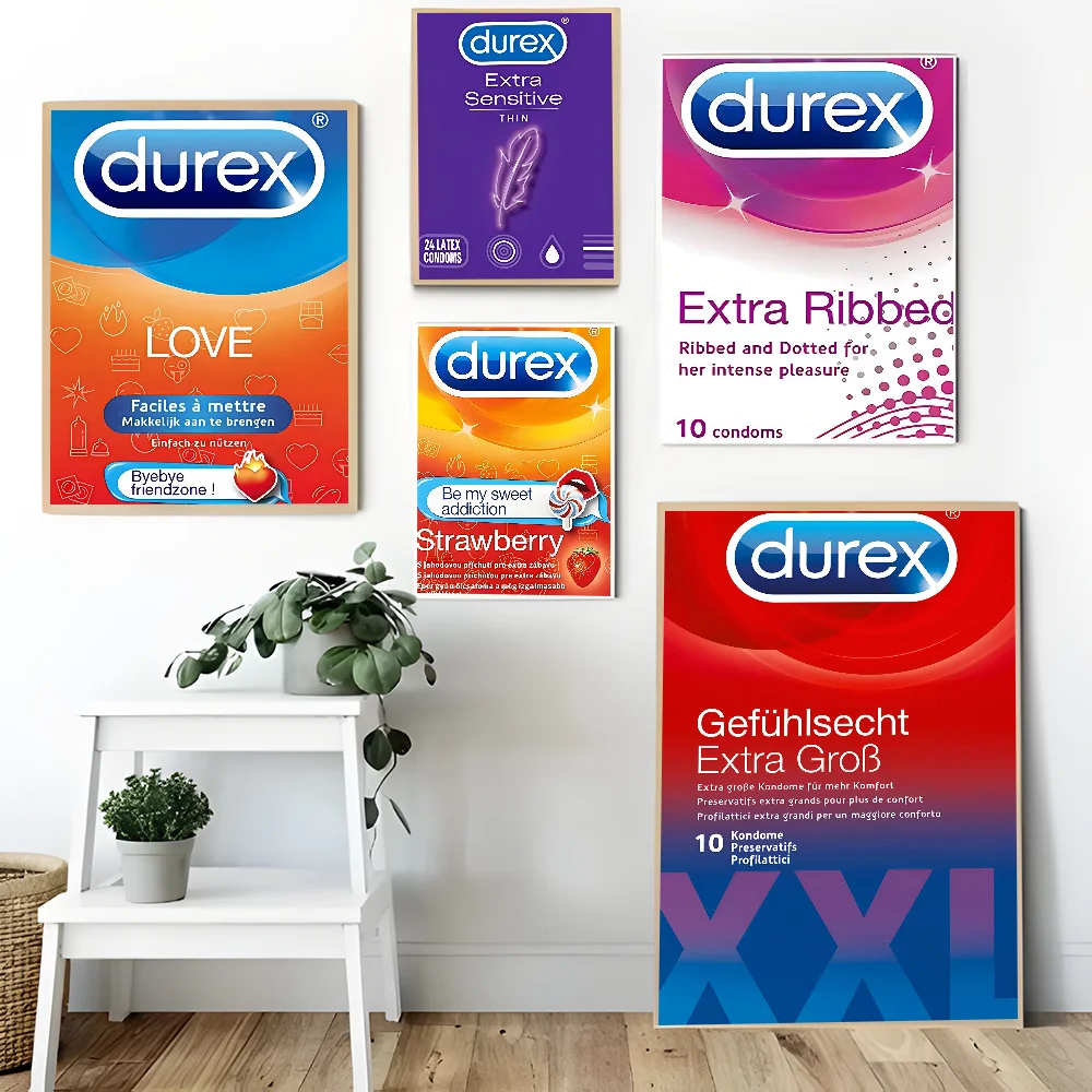 Сексуальный бренд презервативов D-Durexes хорошее качество принты и постеры