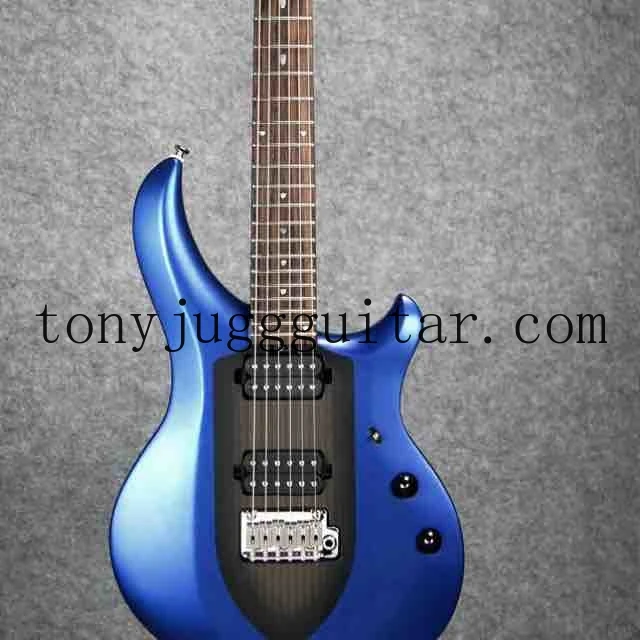 Электрогитары Ernie Ball Music Man John Petrucci Majesty Metal Blue с тремоло Бридж активные пикапы и