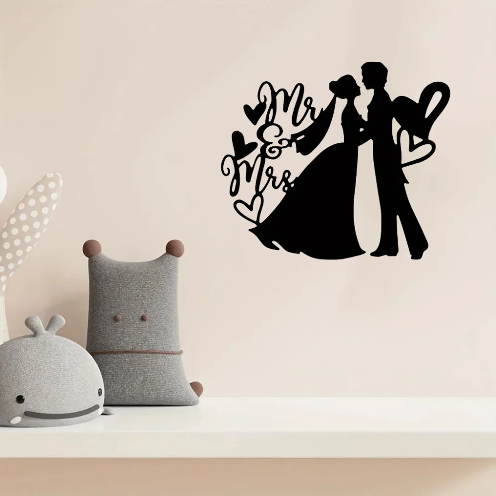 Очаровательный Настенный Знак Для Невесты И Жениха Металлический Домашний Декор