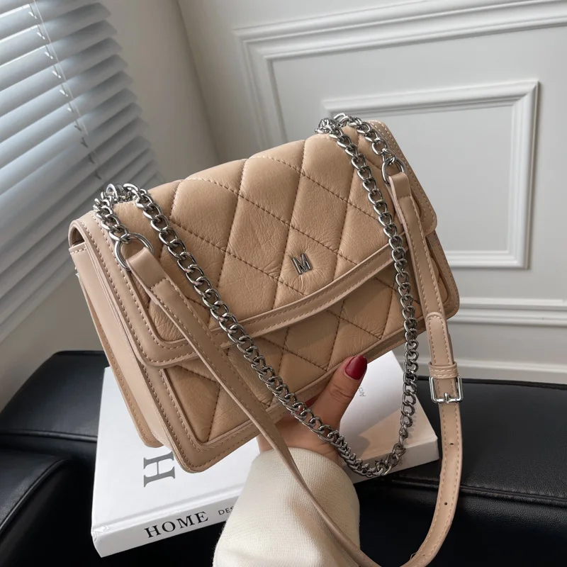 

High Quality Women Pu Leather Small Chain Shoulder Tote Bag Designer Ladies Handbags Messenger Bags Fashion Female Crossbody Bag