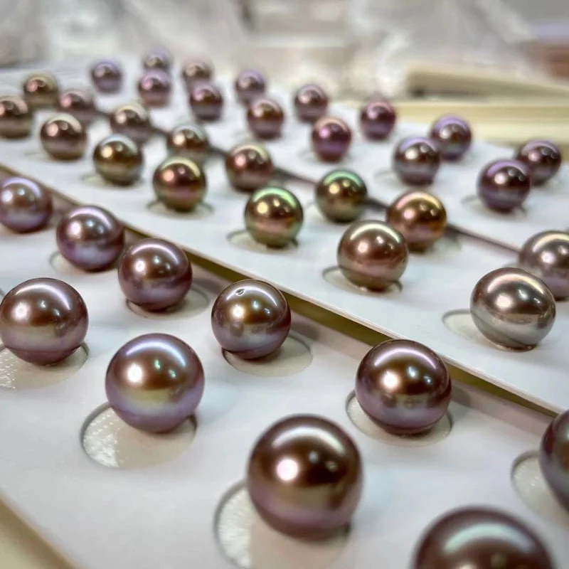 10-11 мм/11-12 мм/12-13 мм микроконсилер Эдисона круглые фиолетовые пресноводные