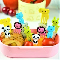 cartoon fruit fork set twisted party buffet desserts food cocktail sandwich stick for home party decor fruit pick toothpick