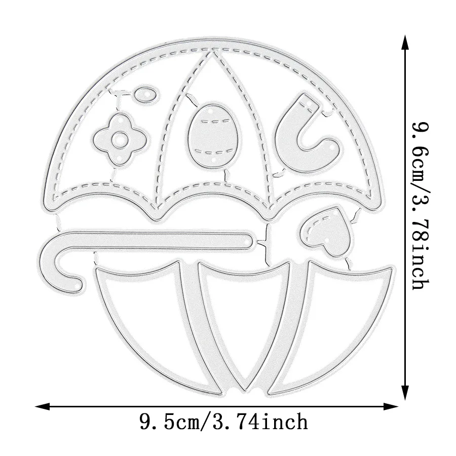Шейкер-зонт из углеродистой стали металлическая высечка подходит для украшения