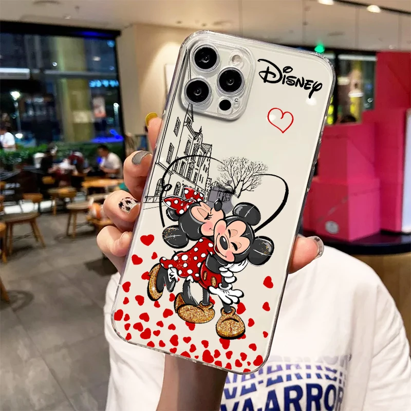 Прозрачный чехол для Apple iPhone 15 14 13 12 11 Mini XS XR X Pro MAX 8 7 6 Plus SE 2020