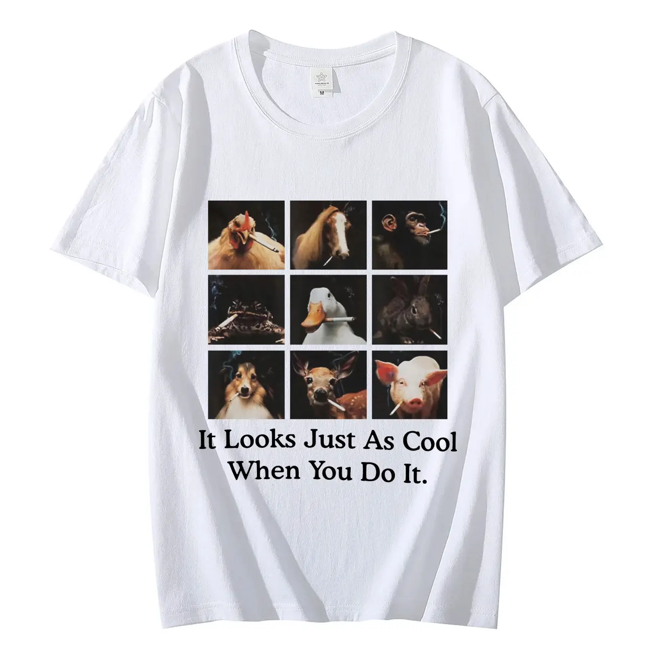 Забавная выглядит так же круто когда вы делаете это футболка уличная мода