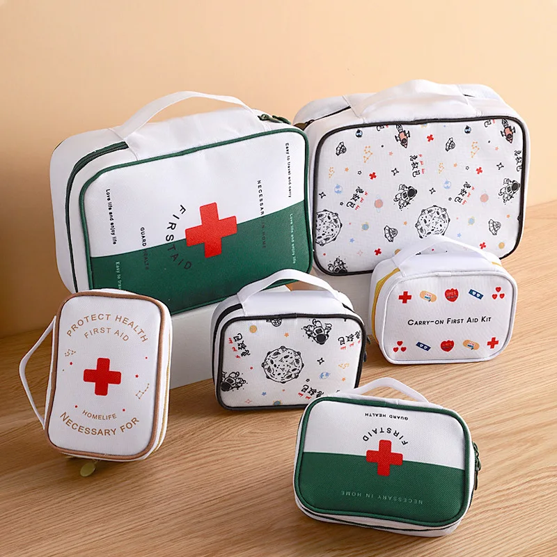 

Portable Organizer Mini Travel Bag First Aid Emergency Medical Kit Survival Bag Wrap Gear Hunt Small Medicine Kit Organizer