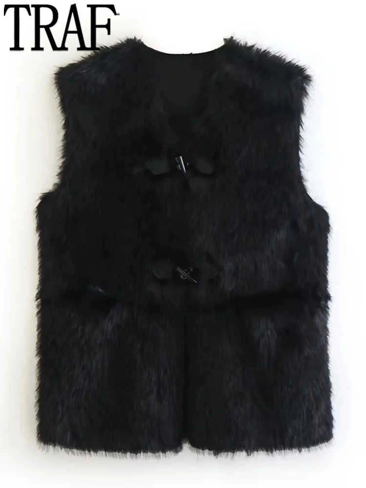 

Куртка женская из искусственного меха, без рукавов, на зиму