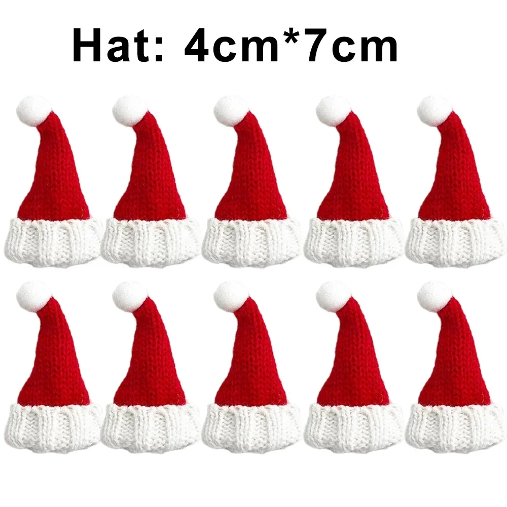 Мини-шапка и шарф Санта Клауса из шерсти