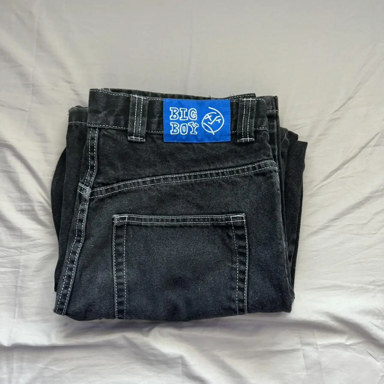 Джинсы с вышивкой в стиле хип-хоп Y2k