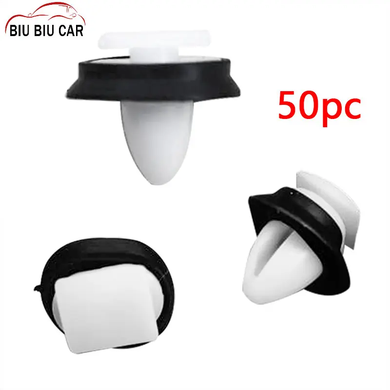 

New 50Pcs Car Exterior Side Moulding Rub Bump Strip Lower Door Trim Fastener Clips Plastic For Fiat Ducato 71728806