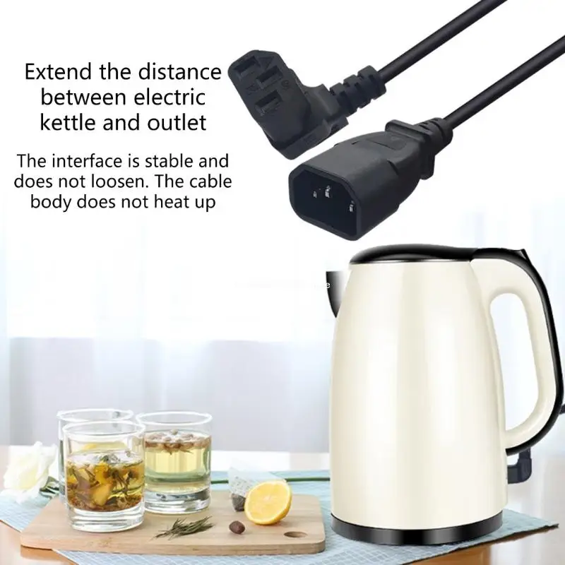 IEC320 C14–C13 угловой шнур папа-мама силовой кабель изгиб 90 градусов длина 0 1 м для