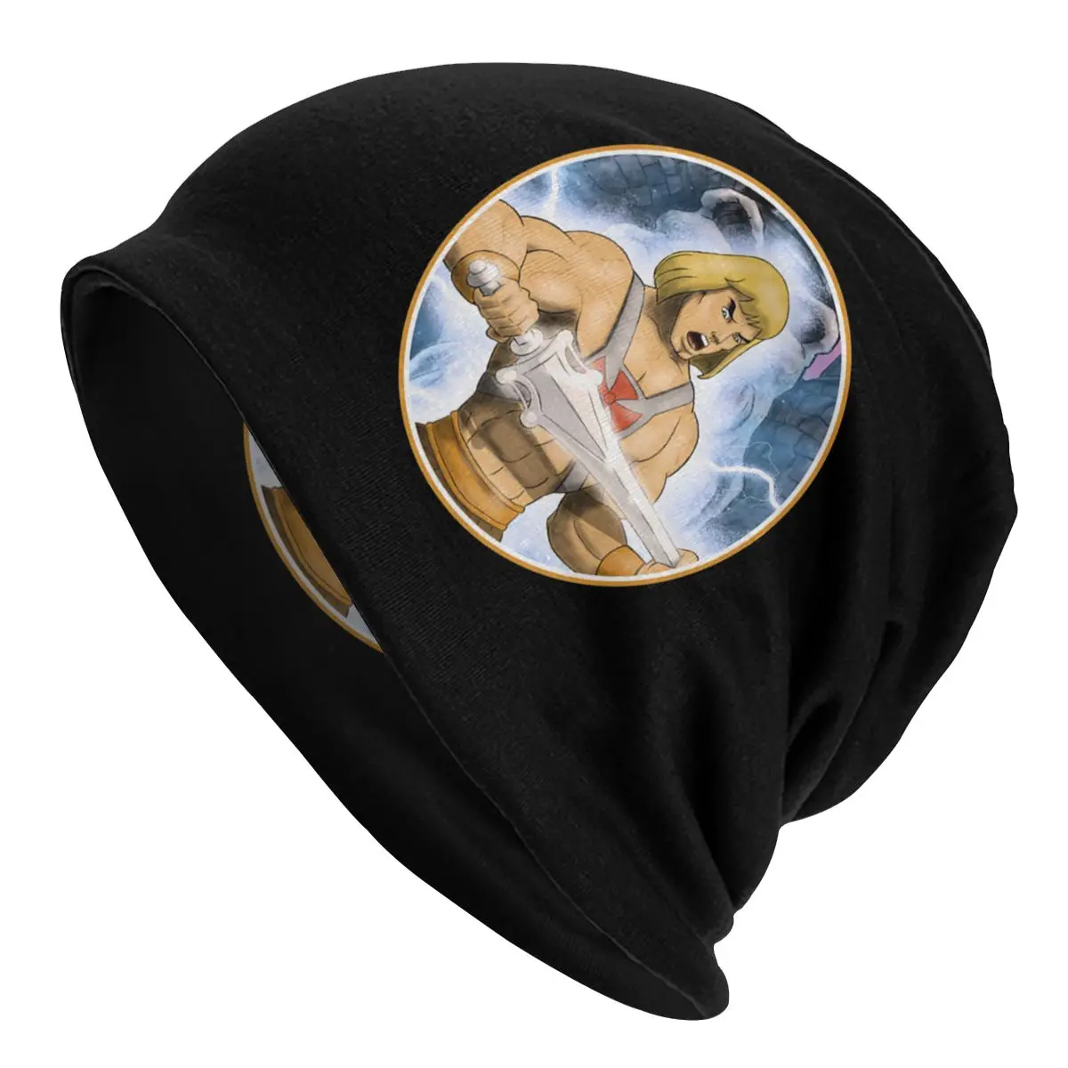 

He-Man Bonnet Hats Knitted Hat Cool Autumn Winter Street Skullies Beanies Hats Men's Women's Adult Warm Dual-use Caps