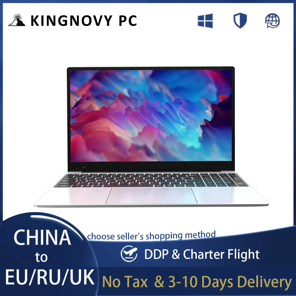 

Kingnovy H7 15.6 inch IPS Laptop AMD Ryzen 7 3700U 2*USB Mini HDMI Radeon RX Vega 10 Graphics Windows 10 Metal Notebook