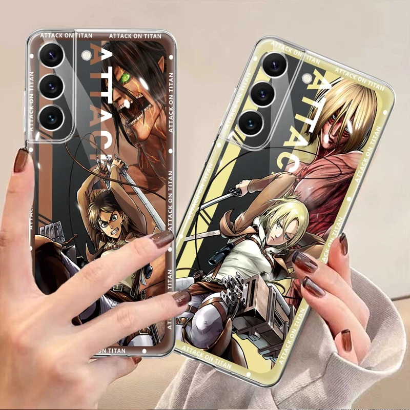 

Fashion Cover Case For Samsung S22 Ultra 5G S23 S20 FE S21 Plus S22Ultra S23Ultra S20FE S21FE Attack On Titan Manga