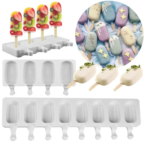 

Silicone Frozen Ice Cream Mold Juice Popsicle Maker Ice Lolly Pop Mould DIY Tools