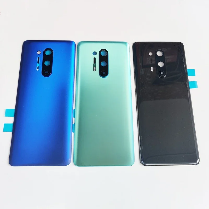 Задняя стеклянная крышка для OnePlus 8 Pro задняя запасная батарея корпуса One Plus