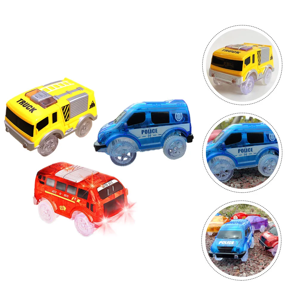 

Car Track Toy Tracks Light Glowled Electric Kids Accessories Forthe Dark Racing Cars Glowing Truck Toys