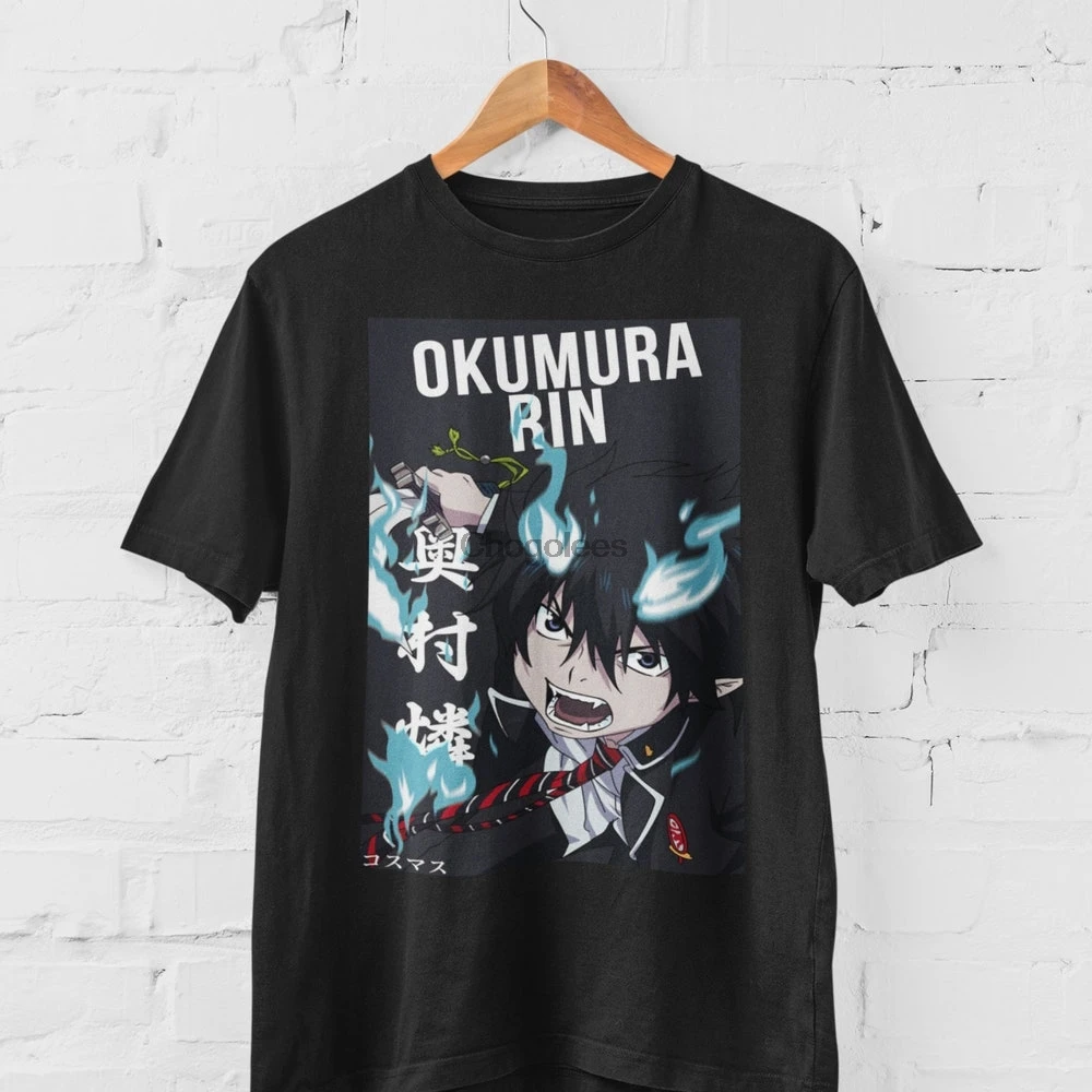 Синяя футболка с изображением Рина Окумура синяя изгнанника изгнанного унисекс