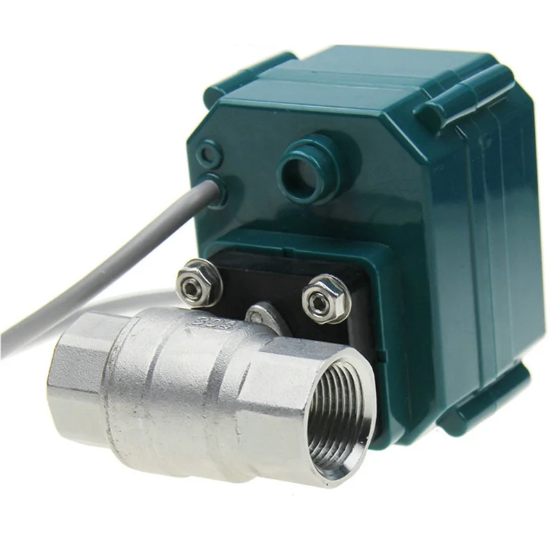 

Tuya Smart ZigBee Electric Motorized Ball Water Valve Stainless Steel Garden Irrigation Remote Control for Alexa(DN15)
