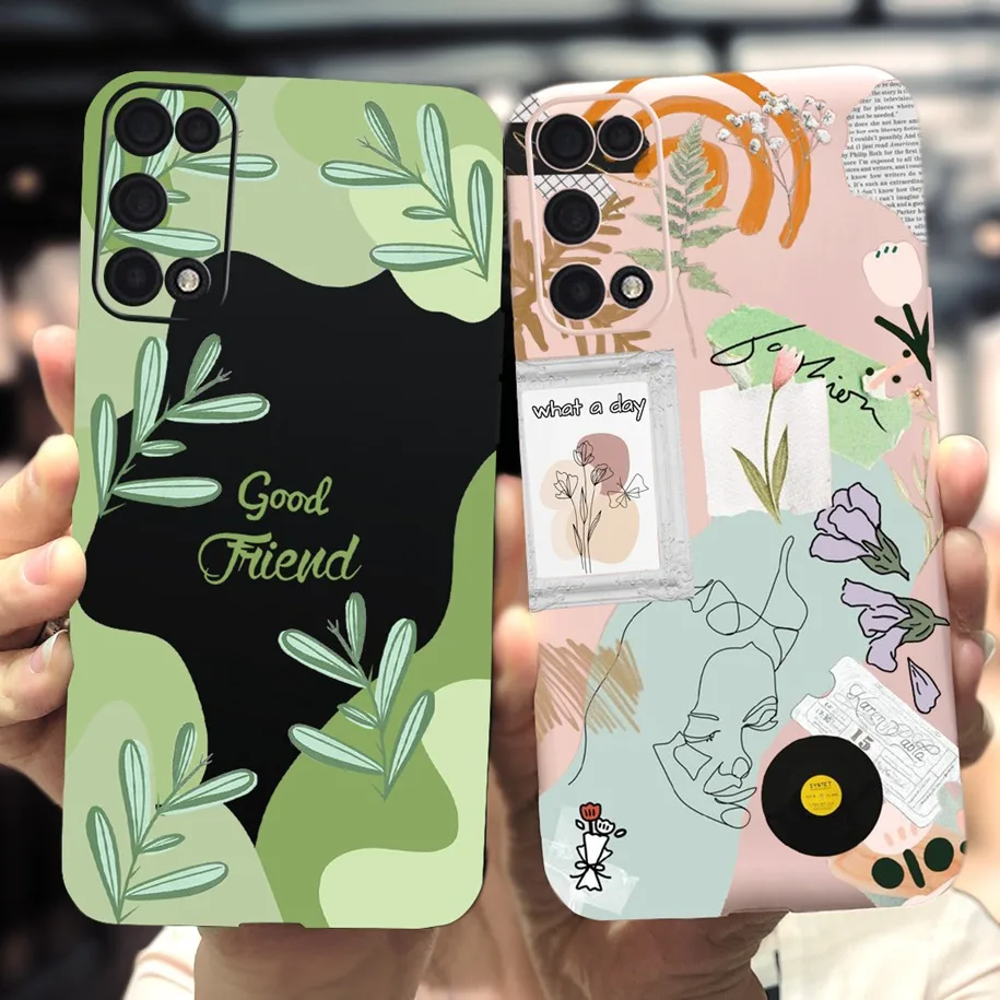 Чехол-накладка для OPPO Realme Narzo 30, искусственная роспись