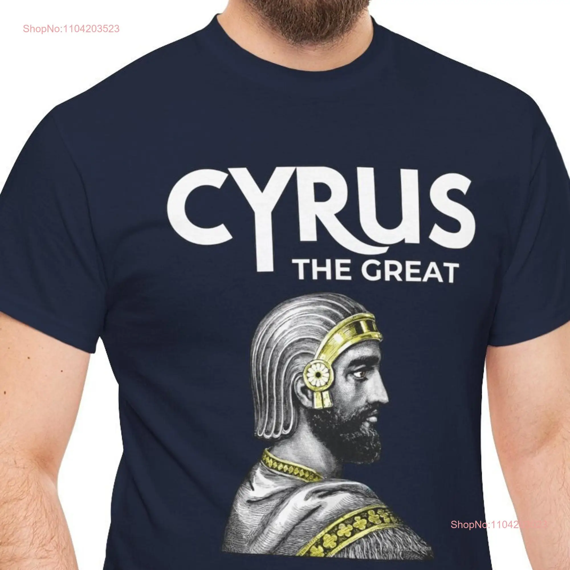 Ancient Persian Empire T Shirt Historical Emperor King Cyrus The Great long or short sleeves