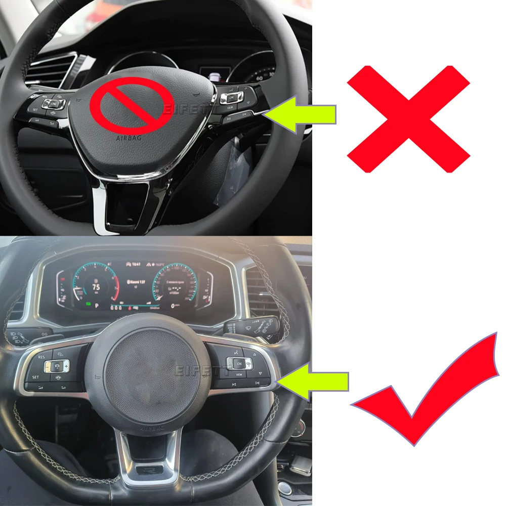 Многофункциональная кнопка на руле для VW Passat B8 Variant, Golf 7, Arteon, Tiguan MK2 R-Line 5G0959442AE с ACC 5G0959442N (art.: 3920dce59617d) - 3920dce59617d