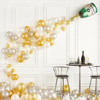 champagne bottle balloon kit gold balloon set for birthday bachelor party decoration
