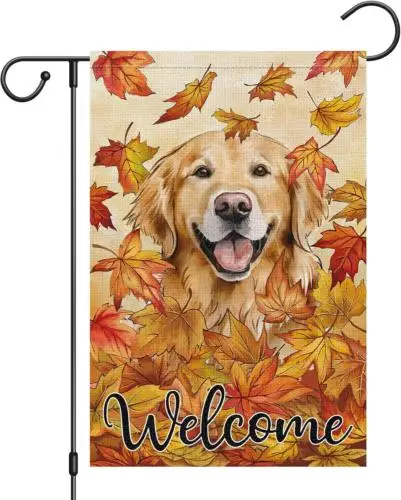 Добро пожаловать осенний садовый флаг 12 х 18 дюймов вертикальная двусторонняя