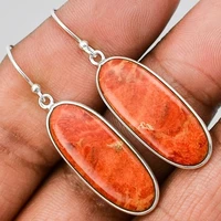 fashion creative shiny silver inlaid orange zircon pendant earrings party engagement wedding jewelry