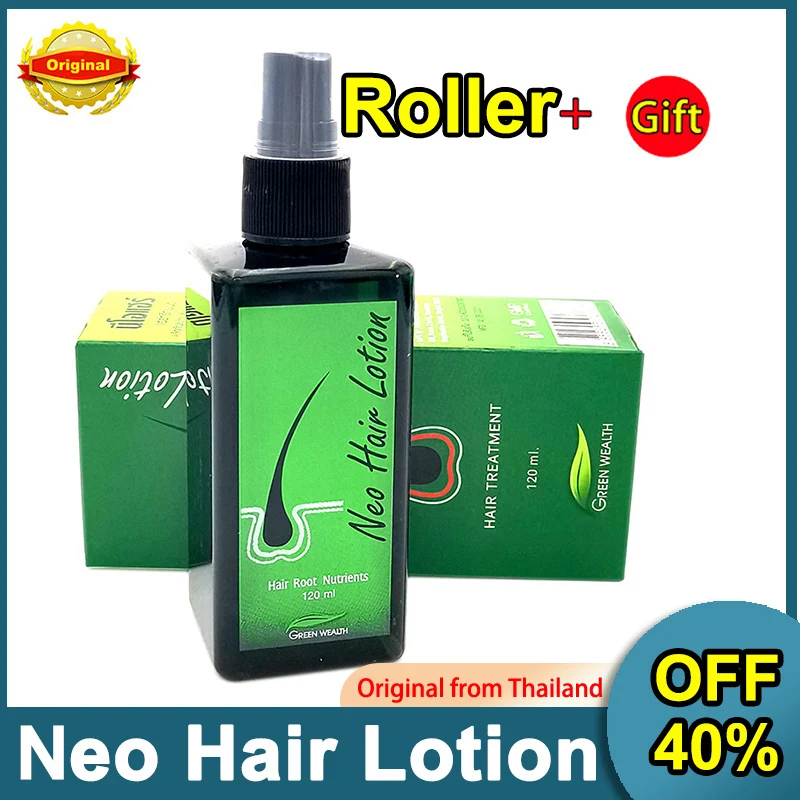 

Neo Hair Lotion 100% Original 120ml Made In Thailand Natural Essence Prevents Hair Loss Scalp Treatment Spray Hair Growth Oil