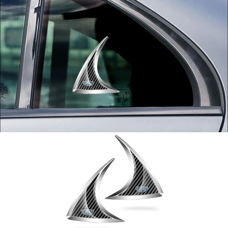 

2PCS Alloy Car Window Emblem Sticker for Geely EMGRAND Atlas Coolray EC7 EC8 GS GC2 GC5 GC6 GC7 GX2 CK Accessories Decoration