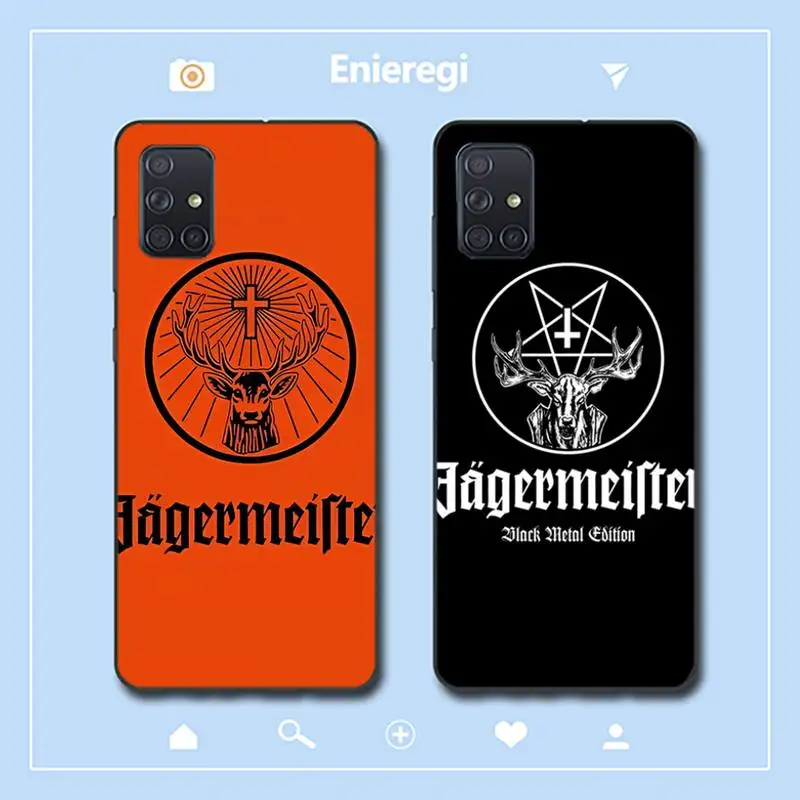 

Jagermeister logo Phone Case for Samsung A51 01 50 71 21S 70 31 40 30 10 20 S E 11 91 A7 A8 2018