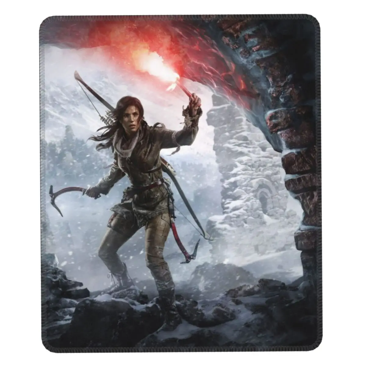 

Rise Of The Tomb Raider Lara Croft Mouse Pad Rubber Base Gamer Mousepad Accessories Adventure Video Game Office Computer PC Mat