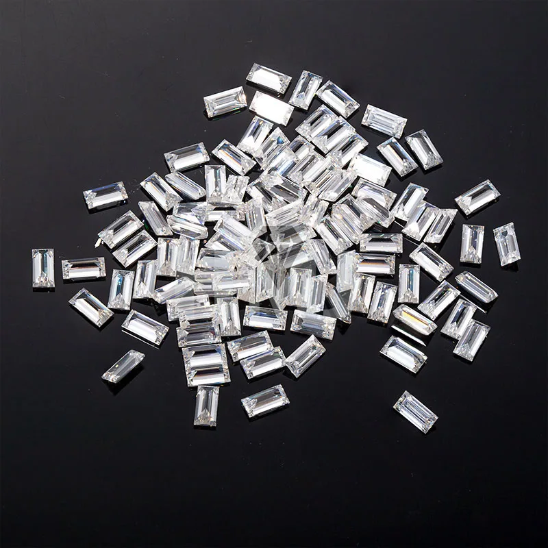 Набор из бриллиантов HMJ VVS1, свободный бриллиант с муассанитом, Ступенчатая огранка, для изготовления колец, ожерелий, ювелирных изделий, с сертификатом GRA