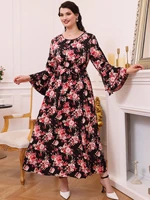 toleen womens plus size large maxi dresses 2022 chic elegant long sleeve floral boho oversized party evening festival clothing