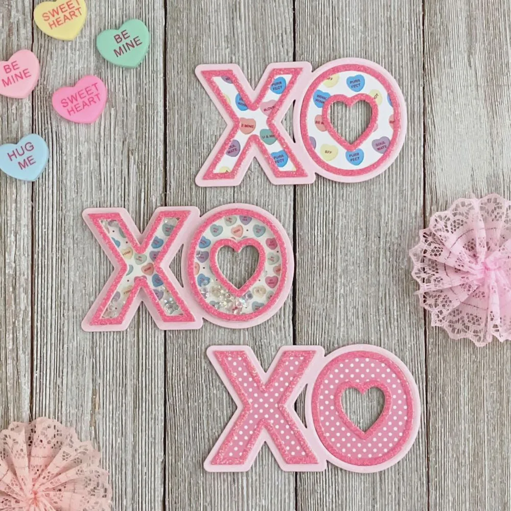 

KSCRAFT XO Shaker Metal Cutting Dies Stencils for DIY Scrapbooking Decorative Embossing DIY Paper Cards