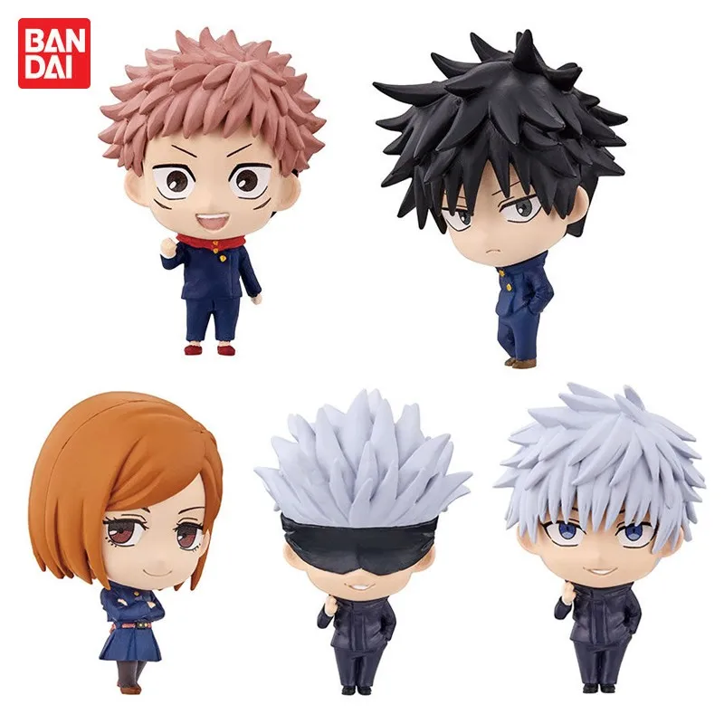 Оригинальные фигурки BANDAI SD01 juютсу Kaisen 5 шт./компл. Gojo Satoru Itadori Yuji Fushiguro Megumi Kugisaki