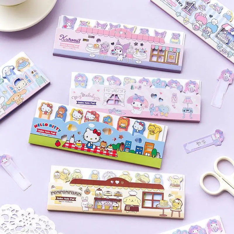 

Sanrio Kawaii аниме Cinnamoroll My Melody студенческий бумажный индексный бумажный милый мультяшный Kuromi Littletwinstars