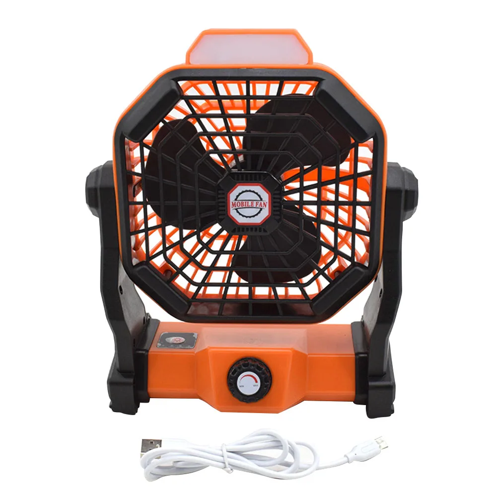 

Portable Fan Rechargeable Outdoor Camping Mini Fan USB Table Fan With LED Lamp Emergency Night Light Ventilador Porttil