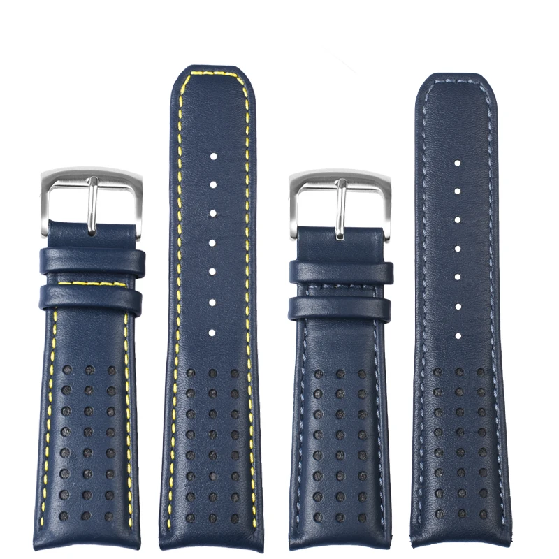 Ремешок из воловьей кожи с изогнутым концом для наручных часов CITIZEN Blue Angel ремешок