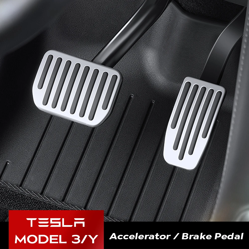 

Накладки на педали Tesla Model 3/Y 2023, аксессуары для модели 3 Y 2022, металлические автомобильные подставки для педалей акселератора Tesla, модель три модели