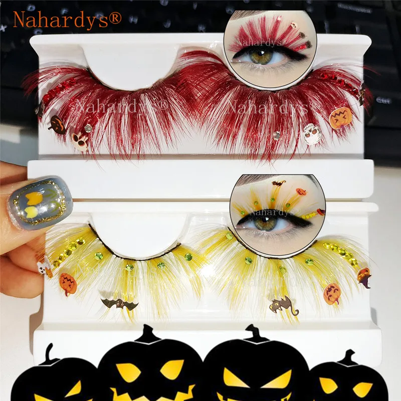 

10/20/30 пар ресниц 18-25 мм, ресницы для Хэллоуина, 3D 5D ресницы, многоразовые Искусственные ресницы, ресницы для наращивания, новинка, оптовая продажа