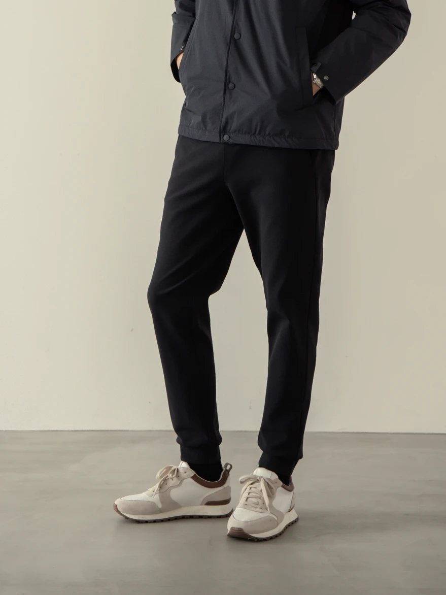 Мужские весенне-осенние спортивные повседневные брюки Miki с манжетами Стрейчевые