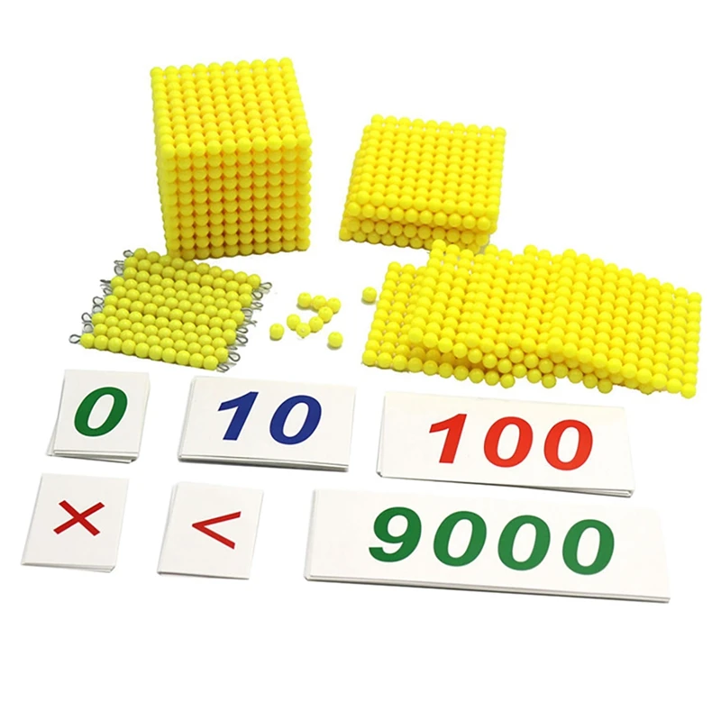 

Golden Beads Materials Decimal System Bank Game Math Toys Mathematics Preschool Education Toys
