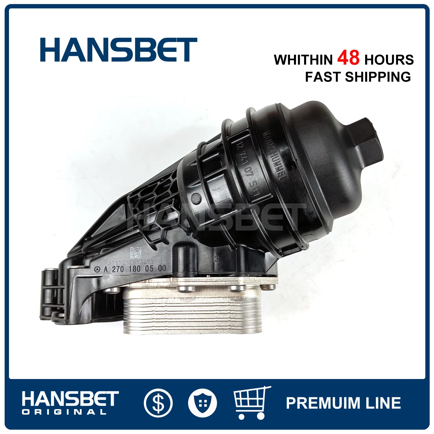 

Оригинальный корпус масляного радиатора двигателя 2701800810 2701800500 Подходит для Mercedes Benz A GLA GLB-Class CLA 160 180 200 220 250