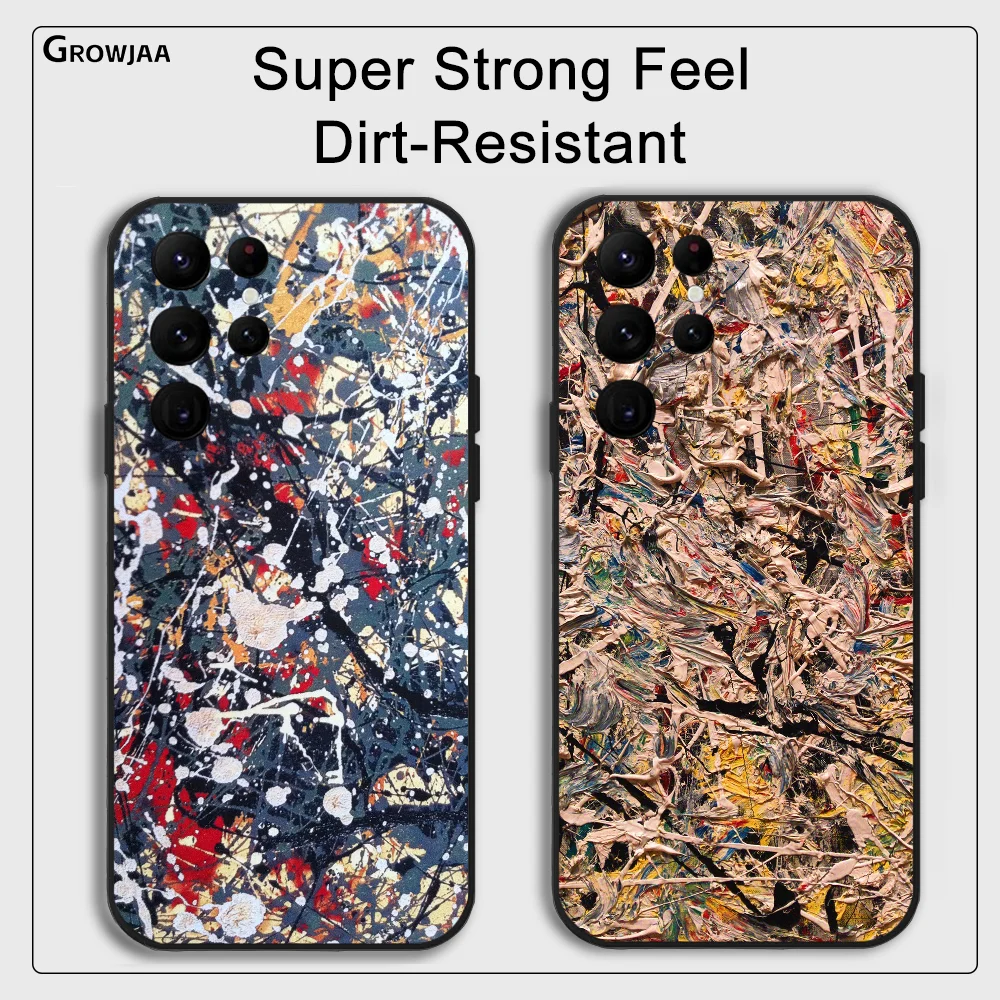 Чехол для телефона Pollock Clutter J-Jackson Art Samsung Galaxy S24 Ultra S22 S23 S21 S20 5G Защитный силиконовый