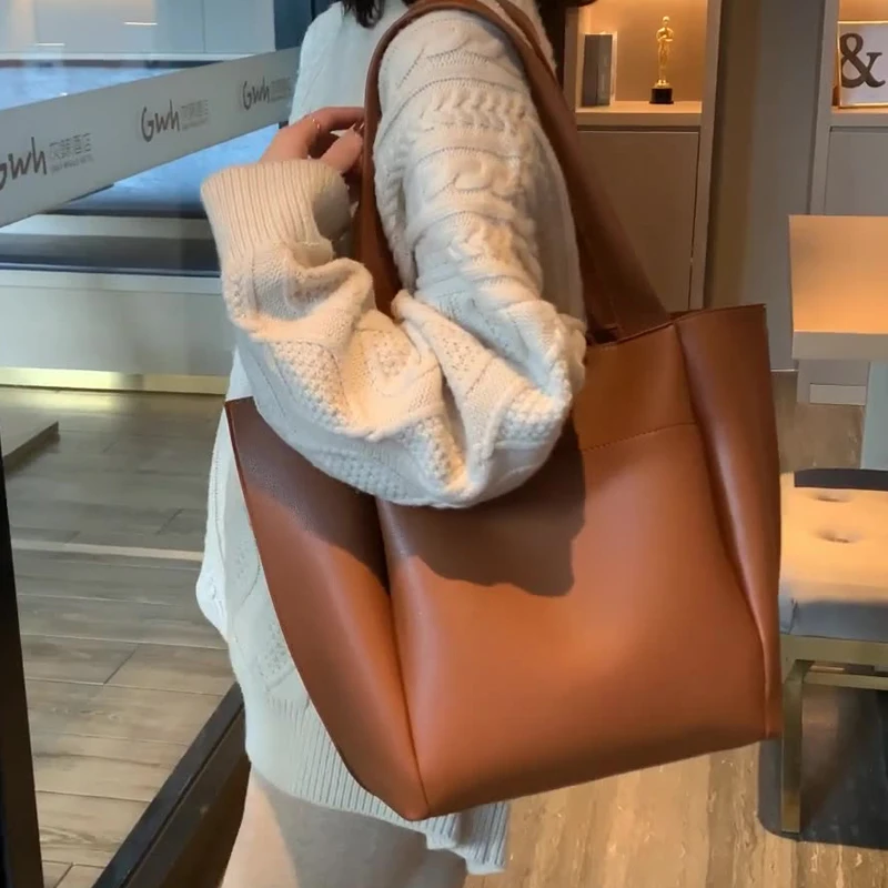 

Fashion New One Shoulder Portable Women Casual Tote Mummy Bucket Bag